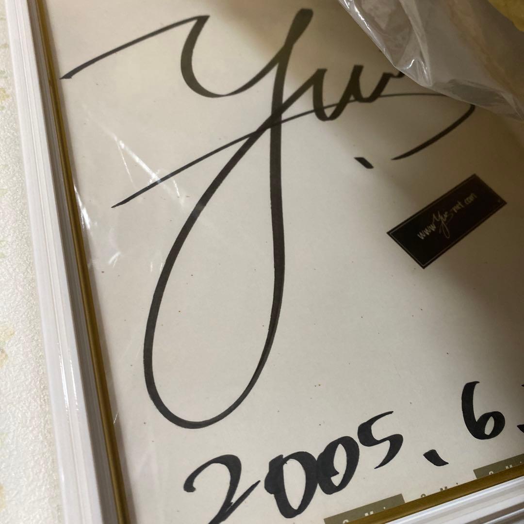 YUI 直筆サイン SONYMUSIC公式色紙 状態良 - メルカリ