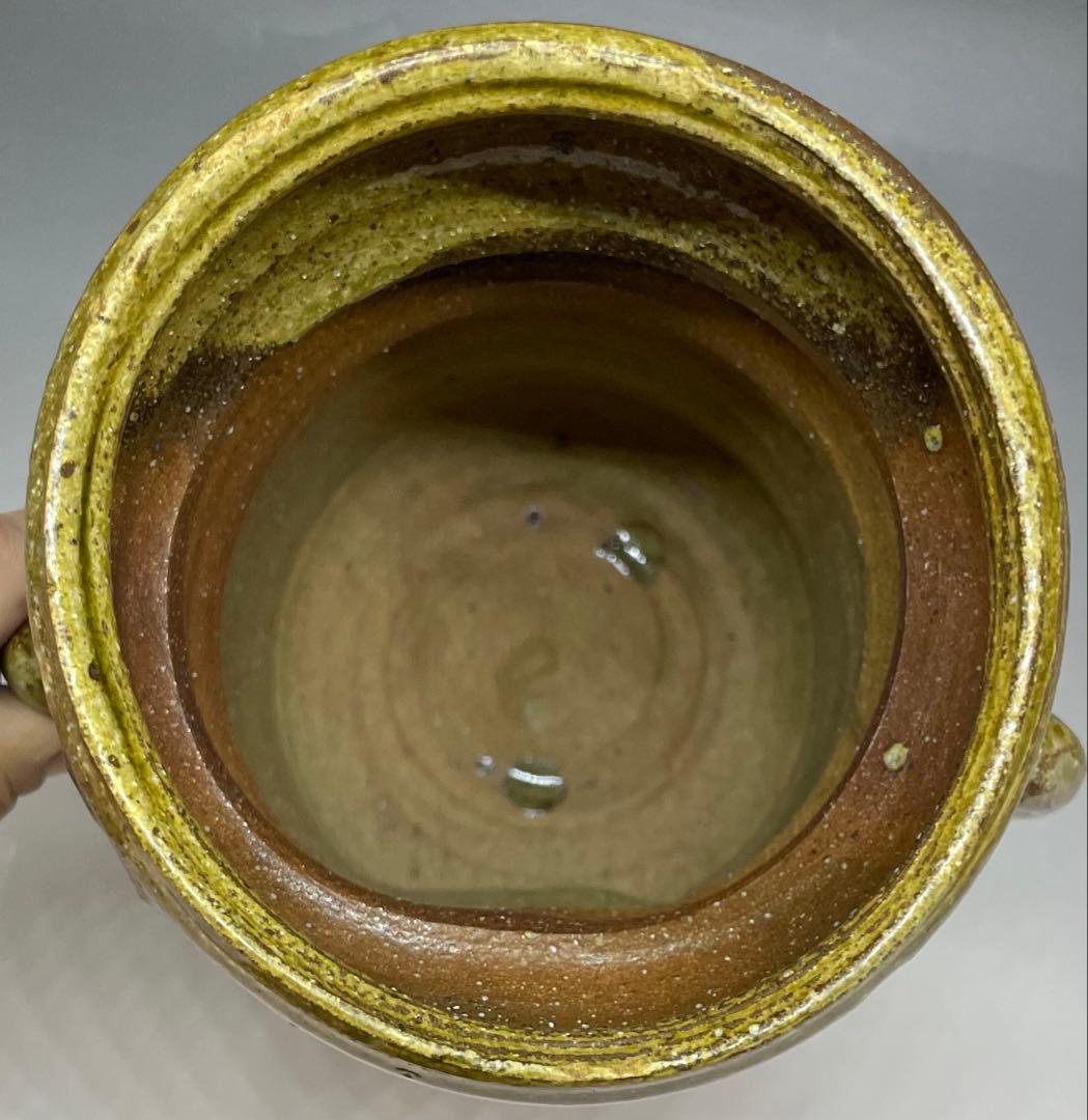 北大路魯山人　伊賀焼　伊賀釉　花入　共箱　i1191