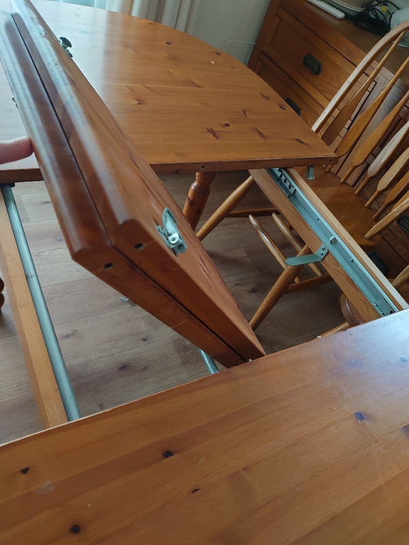 伸長式ダイニングテーブルセット US製 アメリカ家具 ヴィンテージ家具