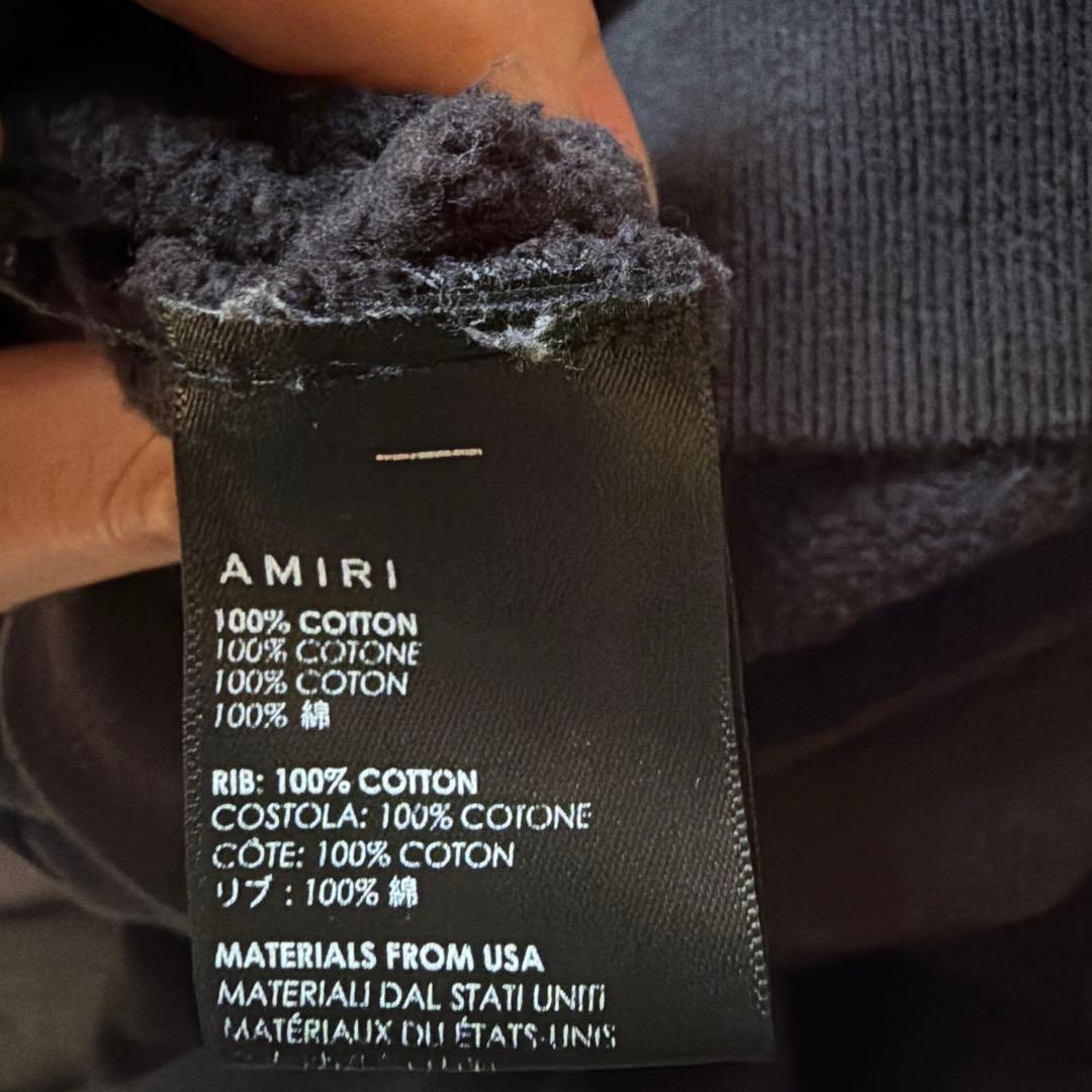 AMIRI BONES STACKED HOODIE ブラック　レッド