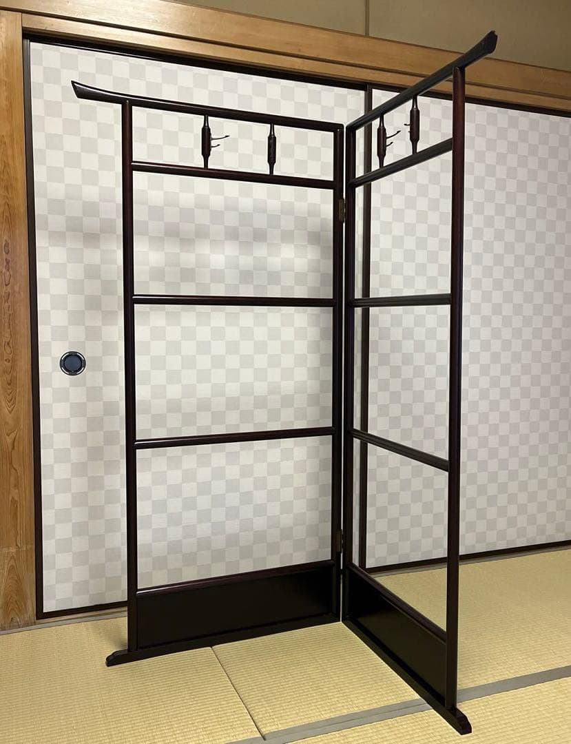 衣桁 着物掛け 昭和レトロ 折りたたみ アンティーク 衣紋掛け 和家具 木製