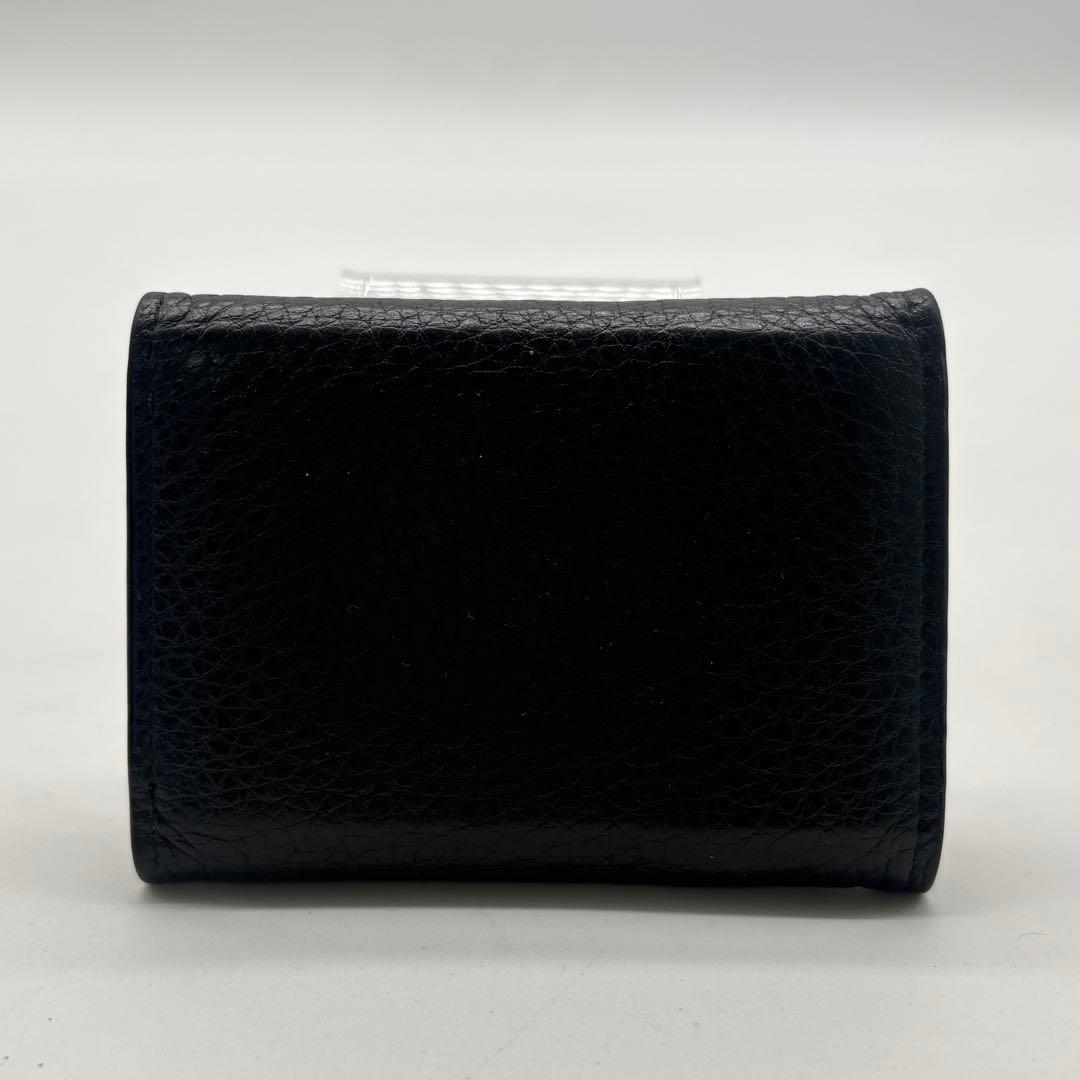 【a.m 様】PRADA プラダ 三つ折り財布 コンパクトウォレット ブラック