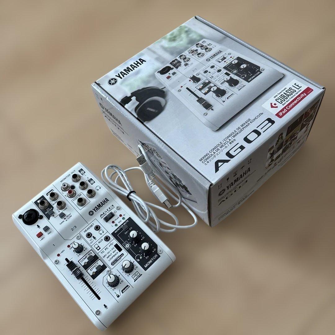【美品】YAMAHA AG03 ミキシングコンソール オーディオインターフェース ヤマハ | AG03 - ウェブキャスティングミキサー - 概要