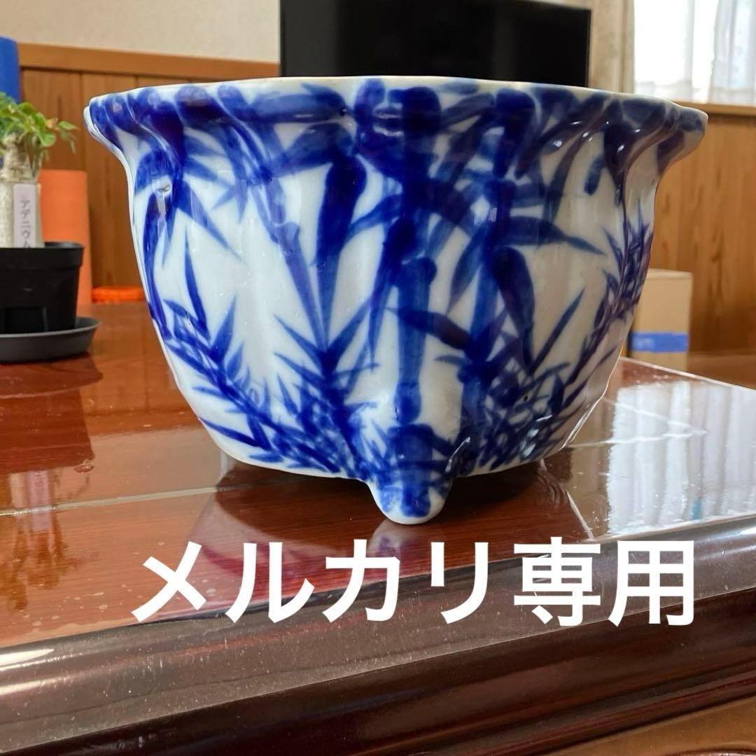 骨董品の盆栽鉢｜盆栽鉢 礼峰造 57㎝ 在銘 盆