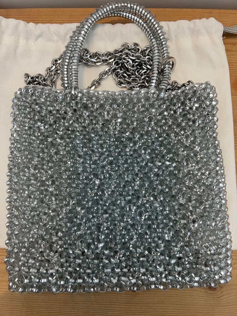 ANTEPRIMA ミニアトゥーラシルバー インナーバッグ付き