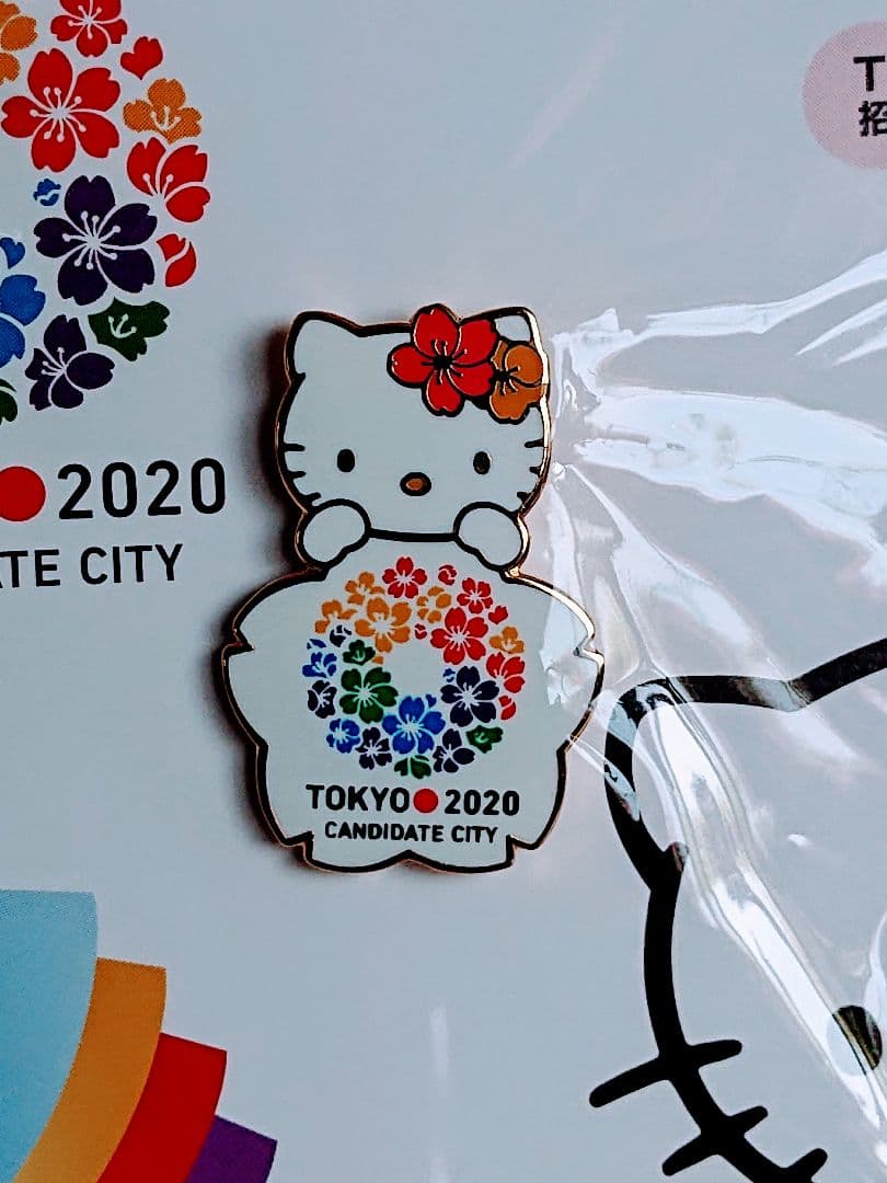 ☆2020東京オリンピック招致×ハローキティコラボピンバッジ☆稀少品
