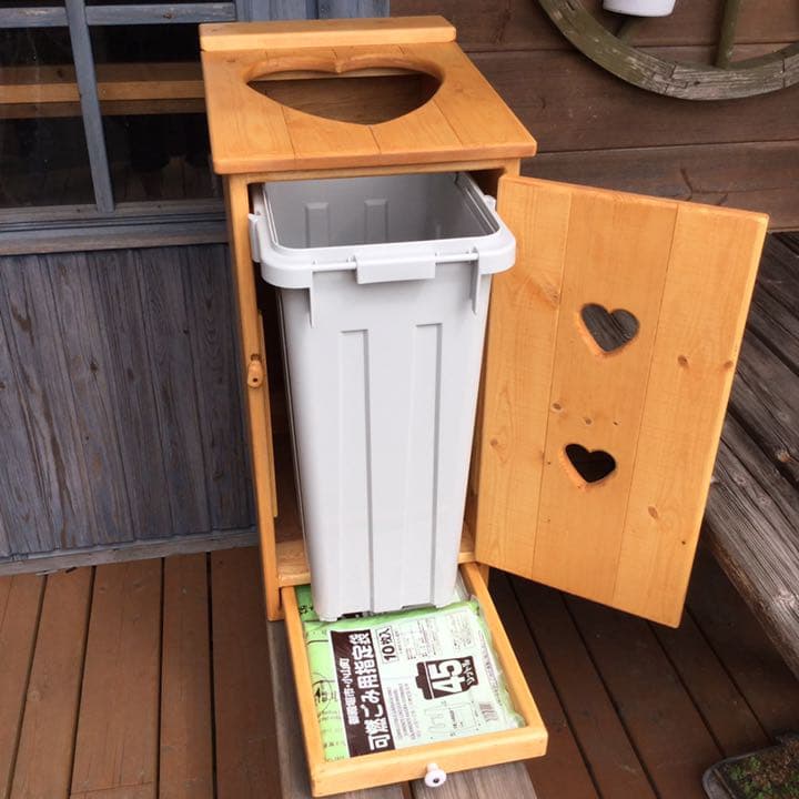 アメリカンカントリー雑貨 カントリーハート ダストボックス Lサイズ