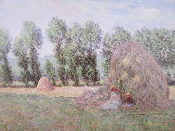 クロード・モネ　積みわら　図録・レゾネより　状態良好　新品額装付