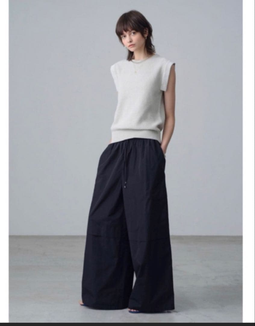 【エブール/ebure】ナチュラルドライタフタ カーゴライクパンツ