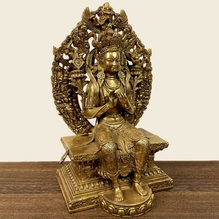 仏教美術 仏像 強巴仏 未来仏 銅製品 鎮宅辟邪 開運 風水招財 置物 工芸品