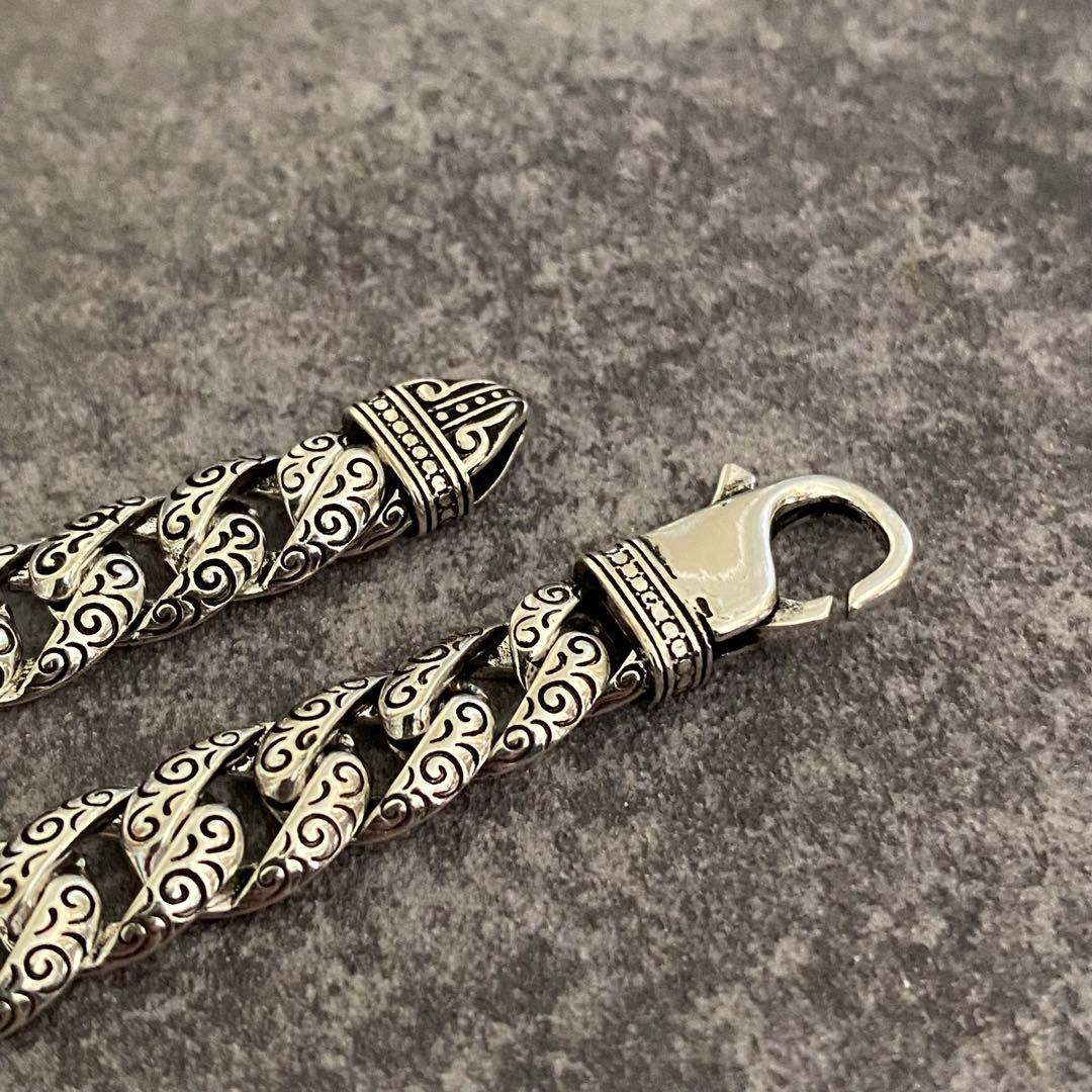 メキシカンジュエリー シルバー925 ブレスレット 喜平 チェーン ヴィンテージ