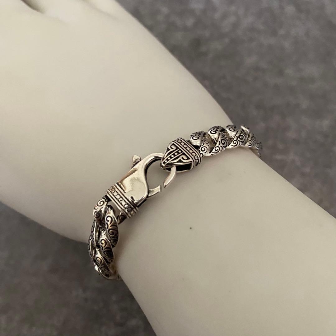 メキシカンジュエリー シルバー925 ブレスレット 喜平 チェーン ヴィンテージ