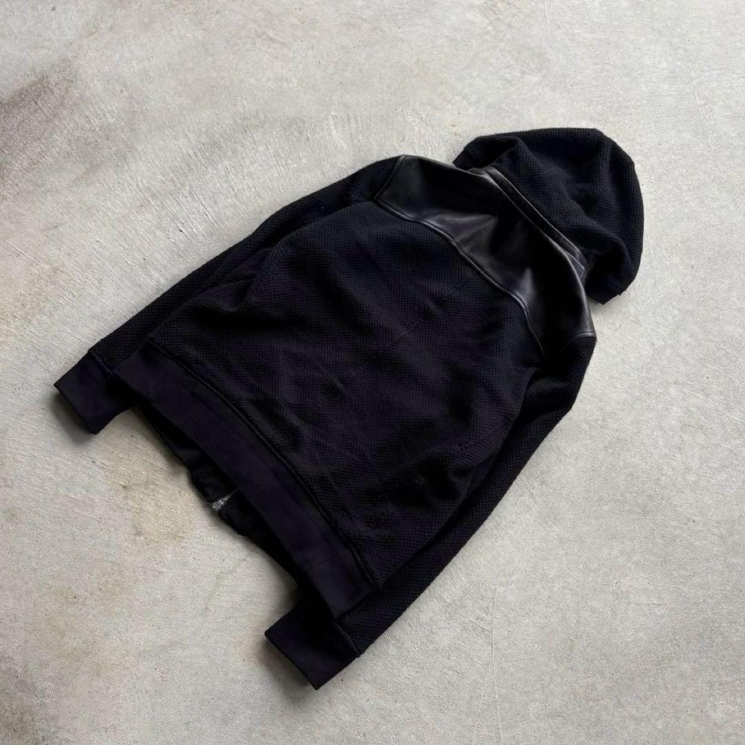 トップス - Archive double zip hoodie leather mode