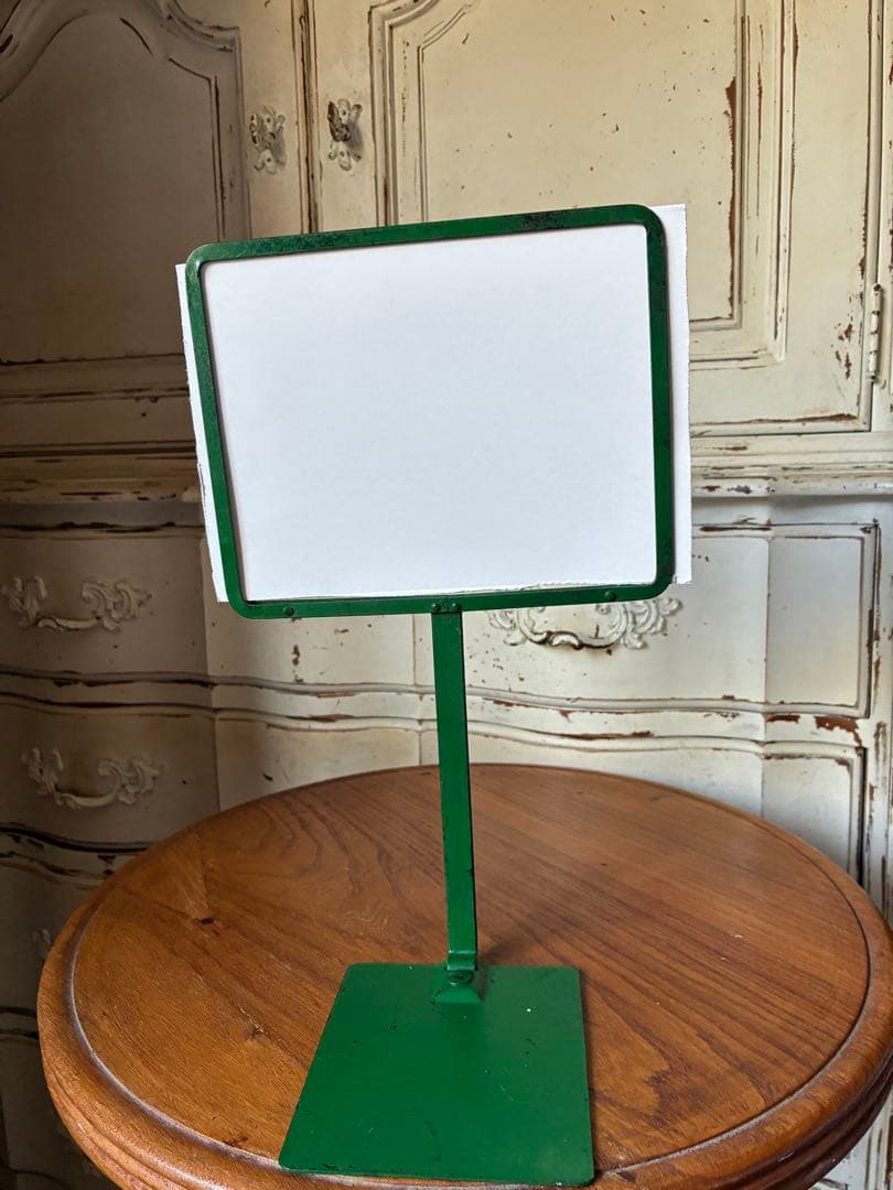 フランス アンティーク メタル ディスプレイ フォト ポップ スタンド