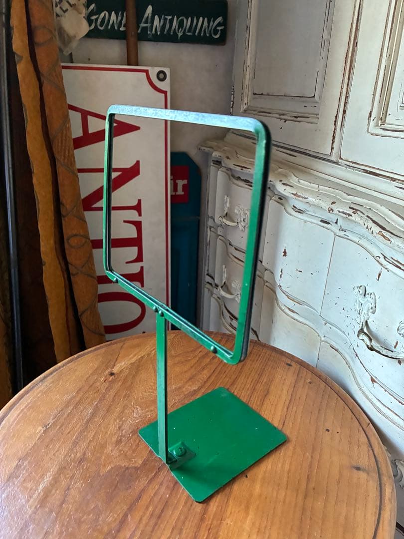 フランス アンティーク メタル ディスプレイ フォト ポップ スタンド
