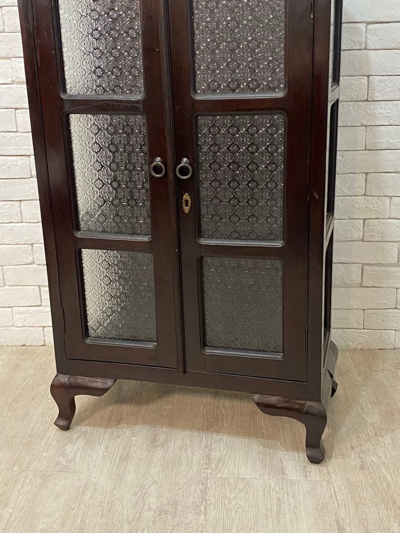 東京都内23区配送無料】アンティーク キャビネット ガラスケース