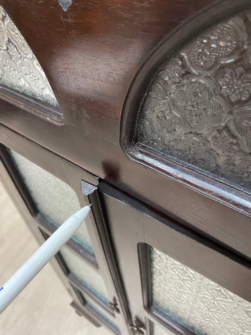 東京都内23区配送無料】アンティーク キャビネット ガラスケース