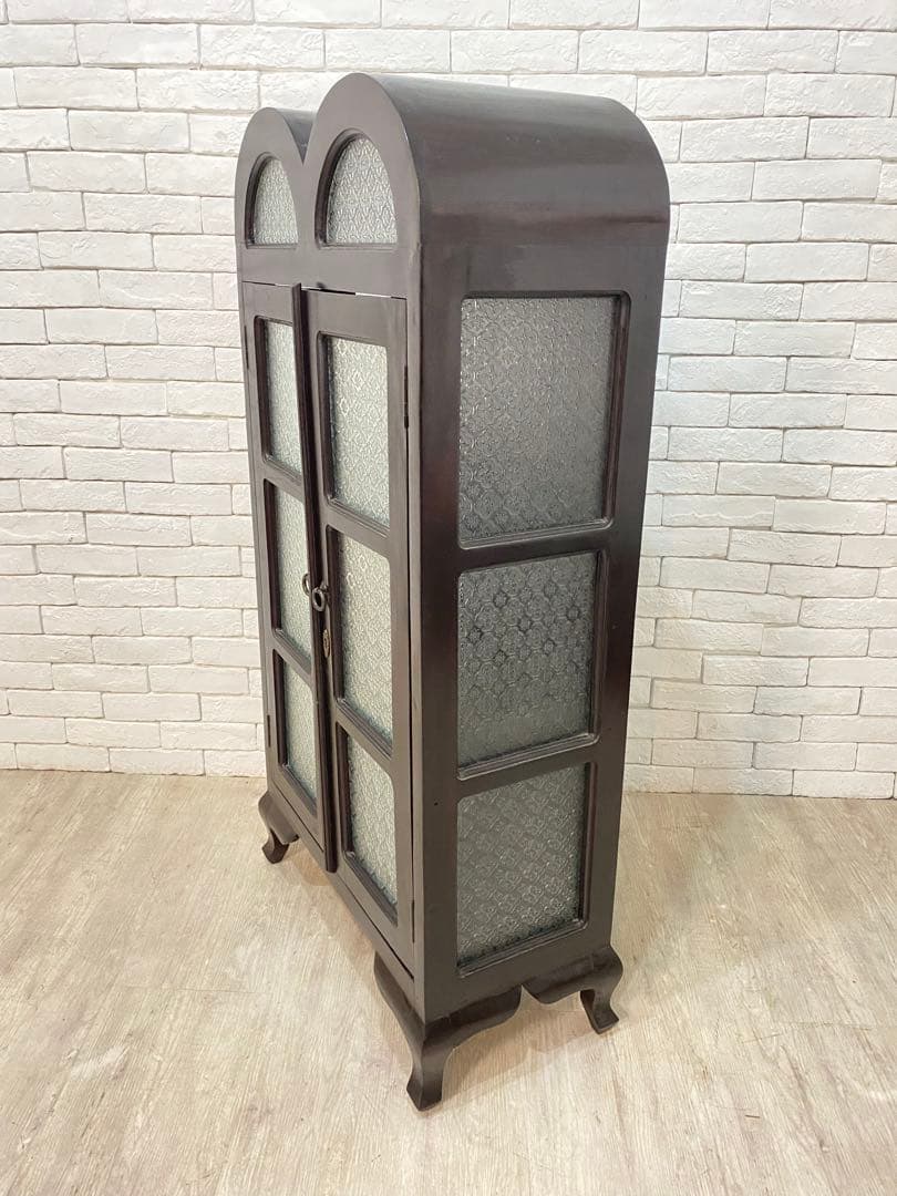 東京都内23区配送無料】アンティーク キャビネット ガラスケース