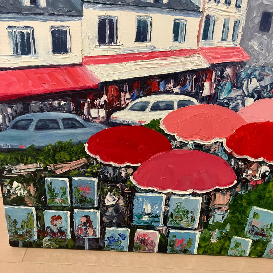 塚田國次 フランス、モンマルトル、テルトル広場 C99635580 - 絵画最高 の