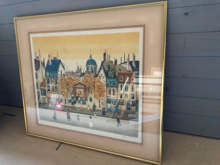 ユージン ヴァレンティン リトグラフ 額縁 額