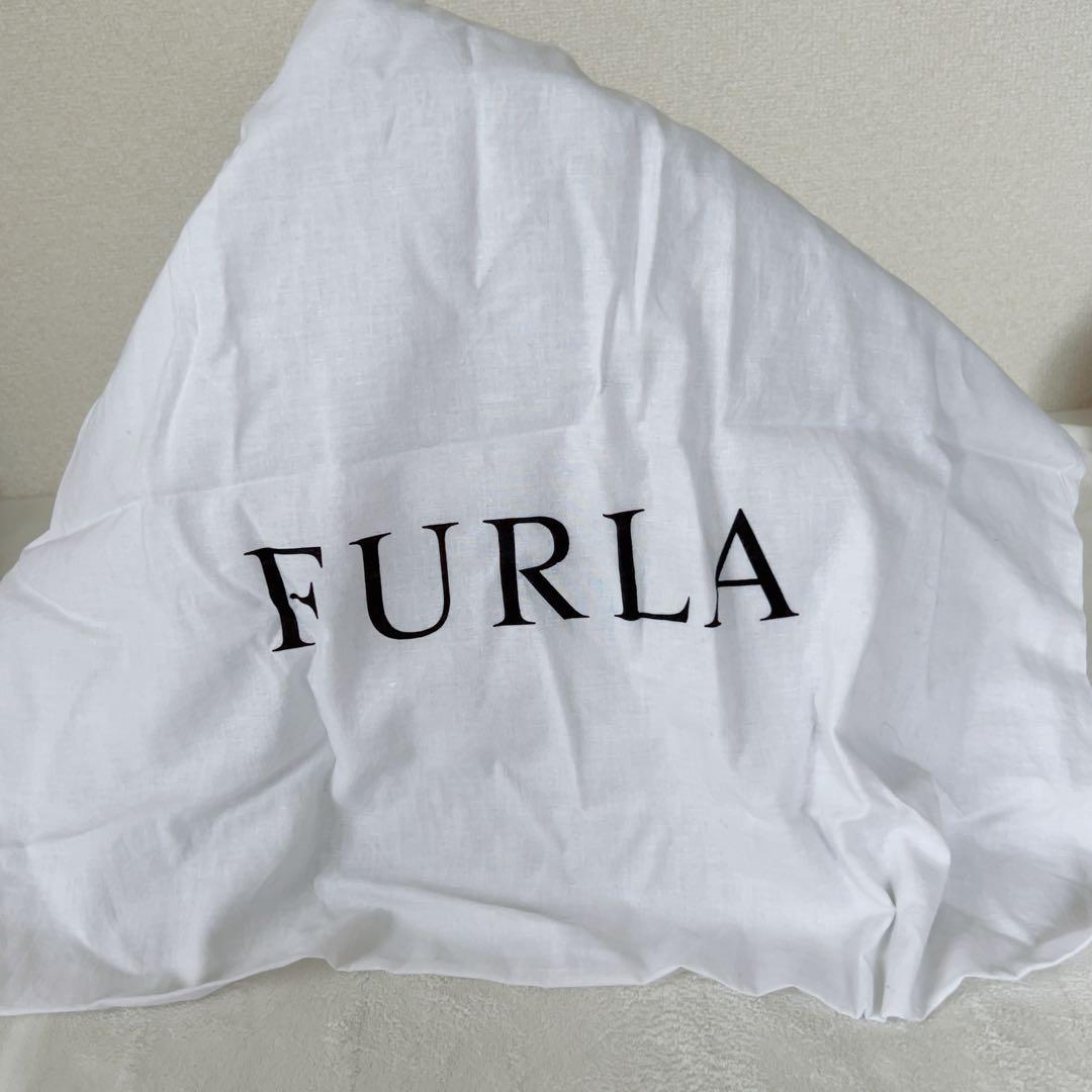 【美品】FURLA フルラ パイパー L ベージュ ハンドバッグ
