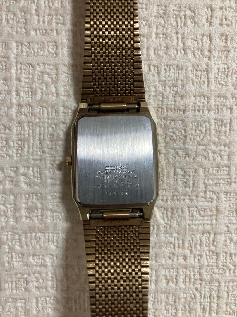 SEIKO DOLCE ゴールド メッシュ腕時計