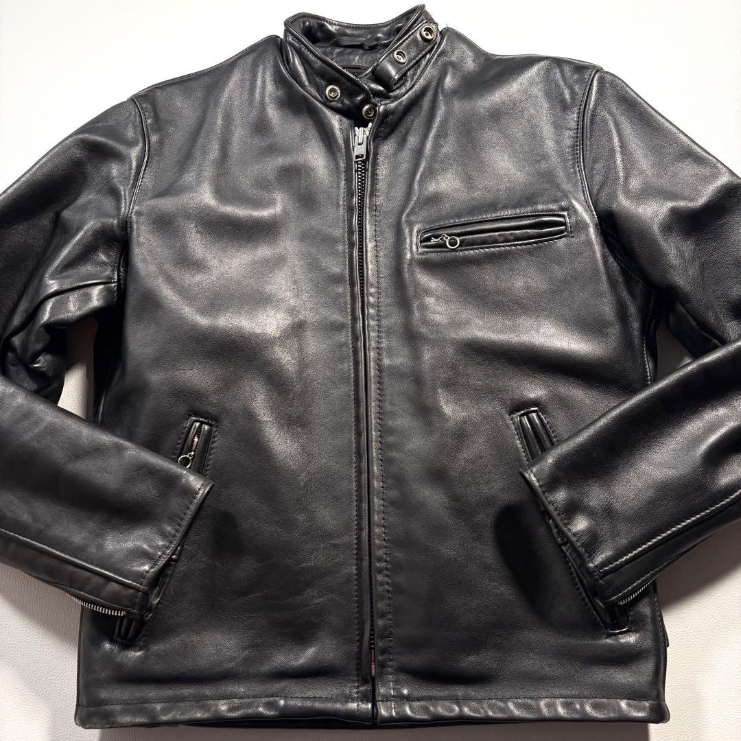 schott L相当 641 レザー ライダースジャケット USA ライナー - メルカリ