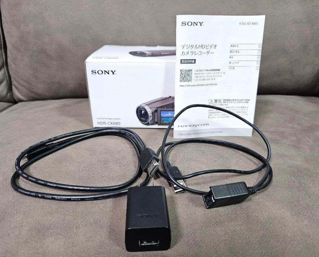 SONY HDビデオカメラ（CX-680） レッド