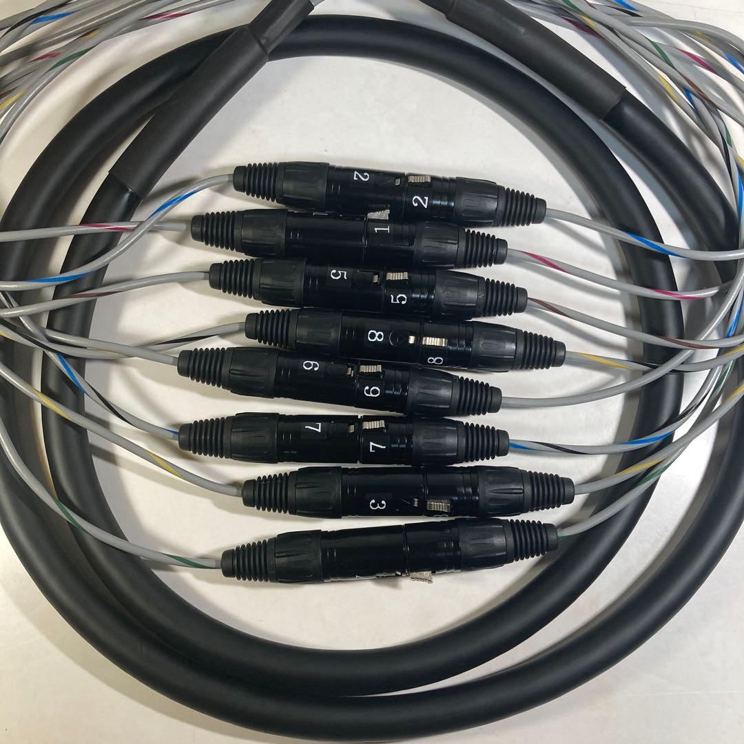 CANARE 8chキャノンスネークケーブル2.5m新品