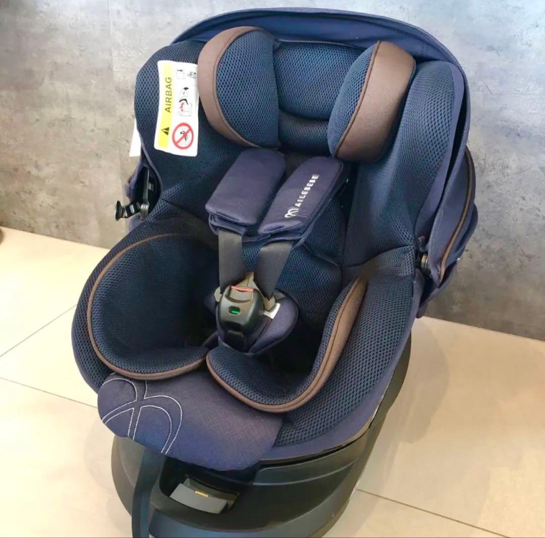 極美品】エールベベチャイルドシート クルット5iグランス ☆ブルー