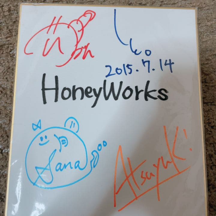 HoneyWorks 直筆色紙