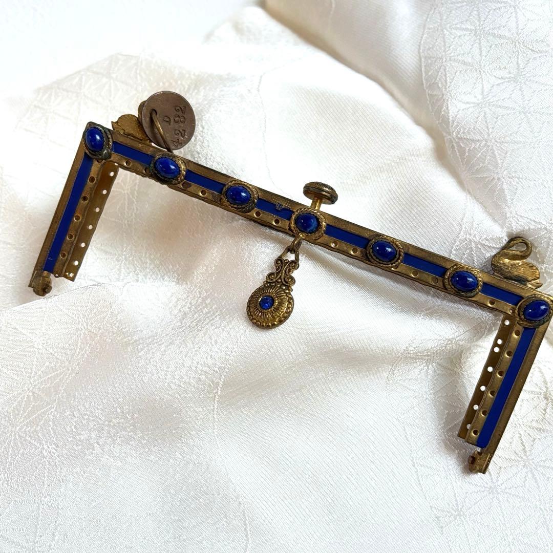 希少・フランス製】アンティーク 口金金具 プチポアン サンプルタグ付