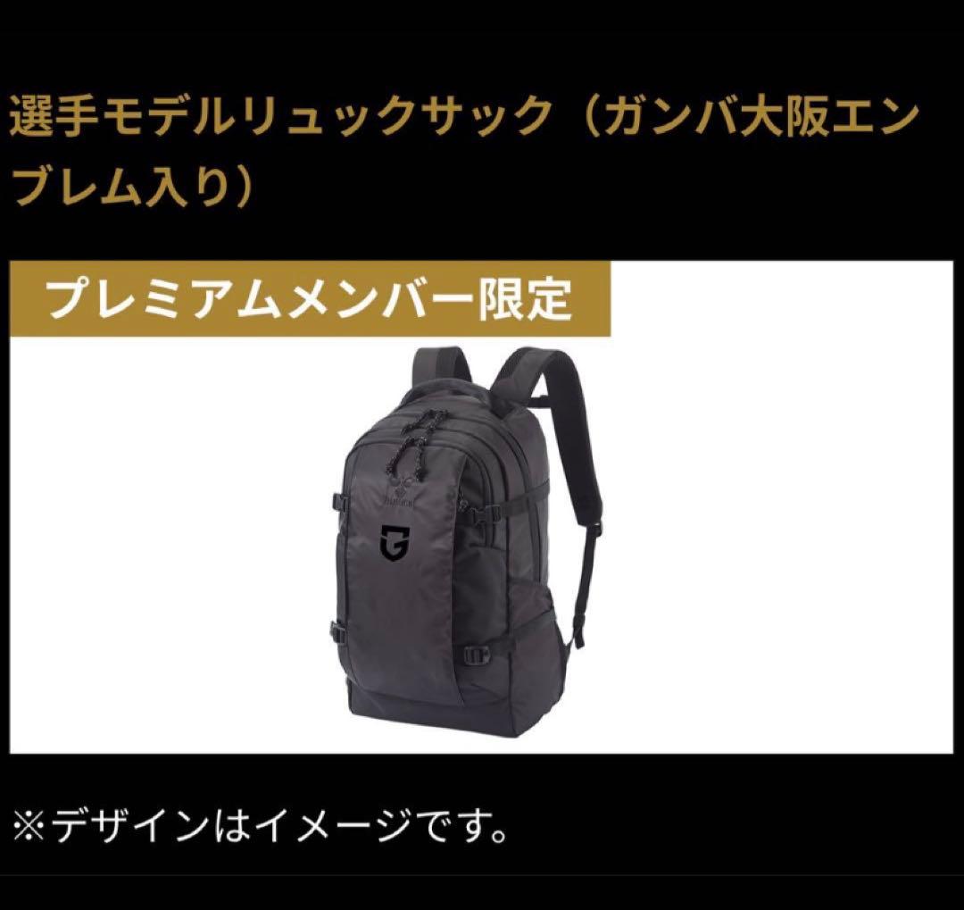 新品未使用】ガンバ大阪 プレミアムメンバー限定 選手モデル リュック