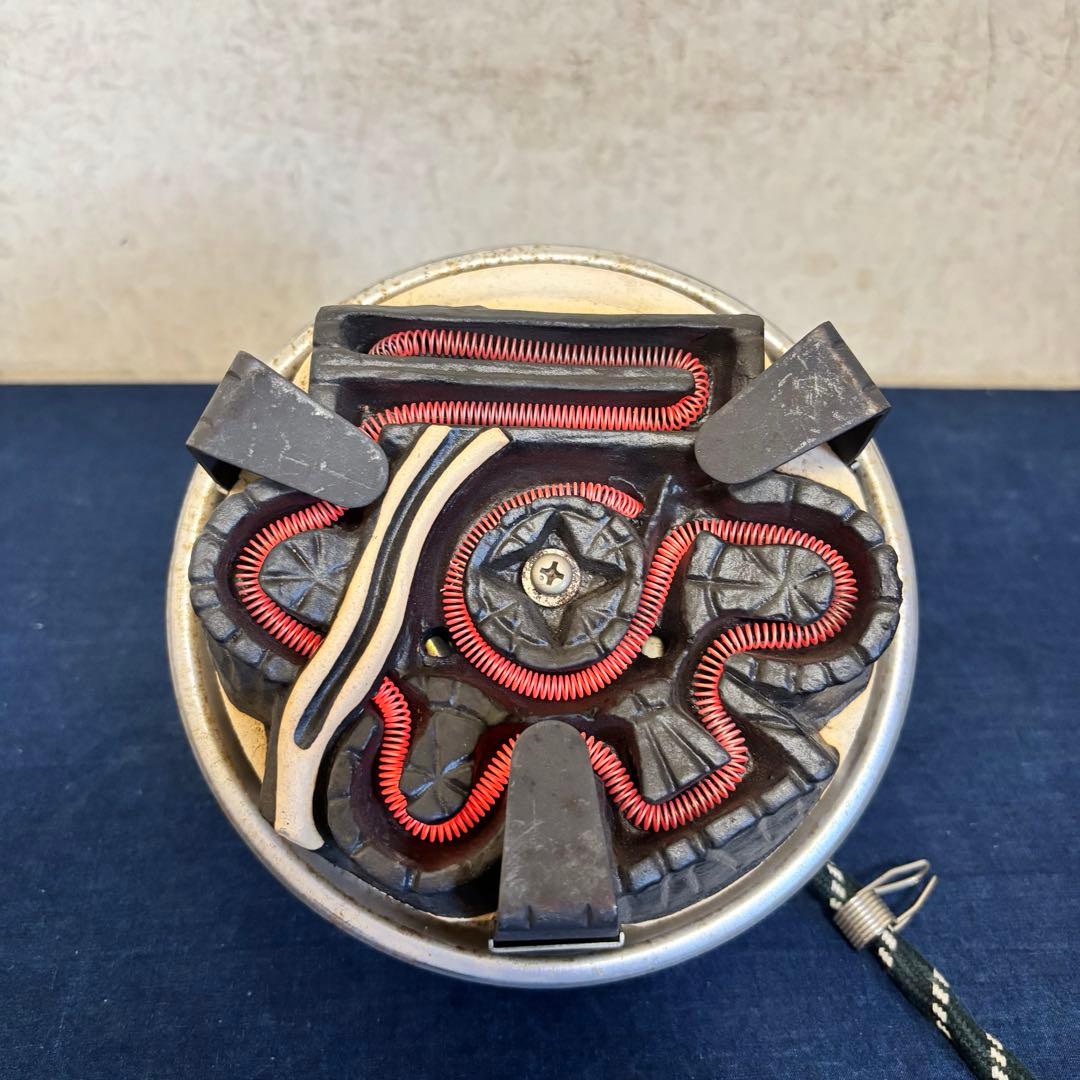 風炉 茶釜 電熱器 唐銅朝鮮風炉釜 野々田商店製電熱器 金森紹