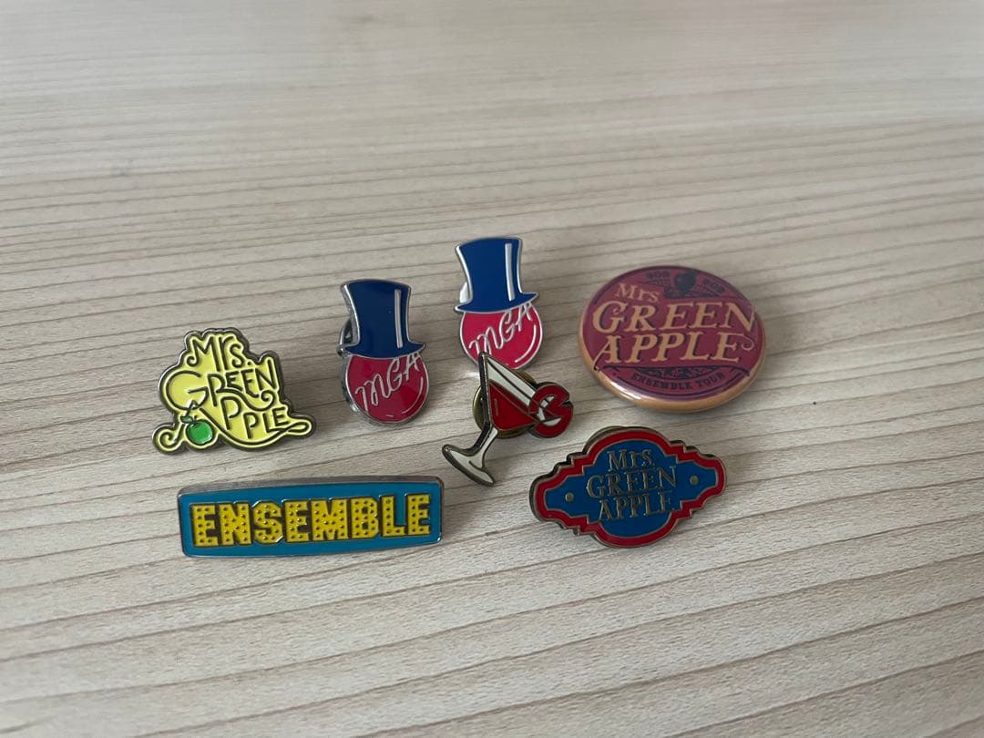 ミセスグリーンアップル ピンバッチ セット Mrs.GREEN APPLE 6種類