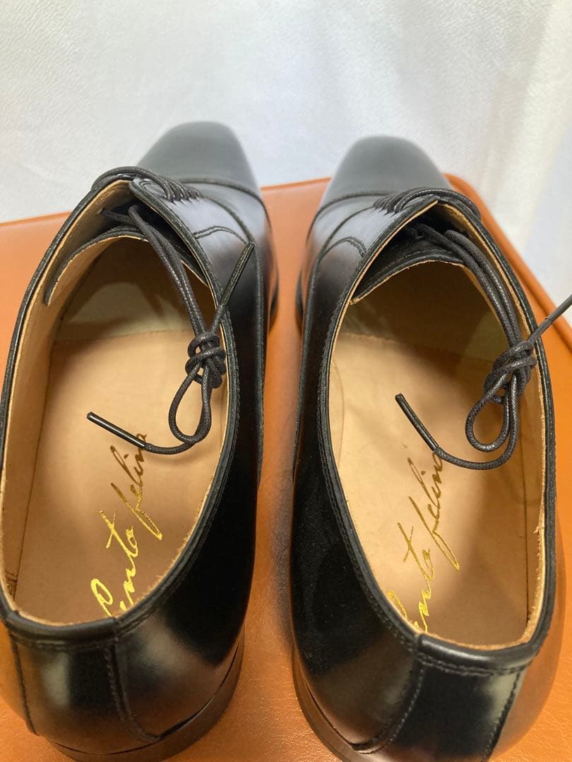 新品　cent felina 黒レザードレスシューズ