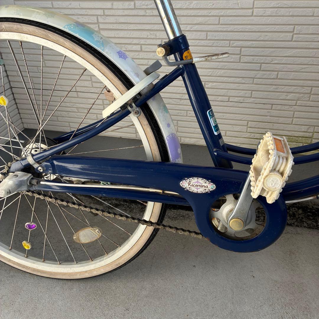 ブリヂストン 女の子 自転車 リコリーナ24インチ ブルー - メルカリ