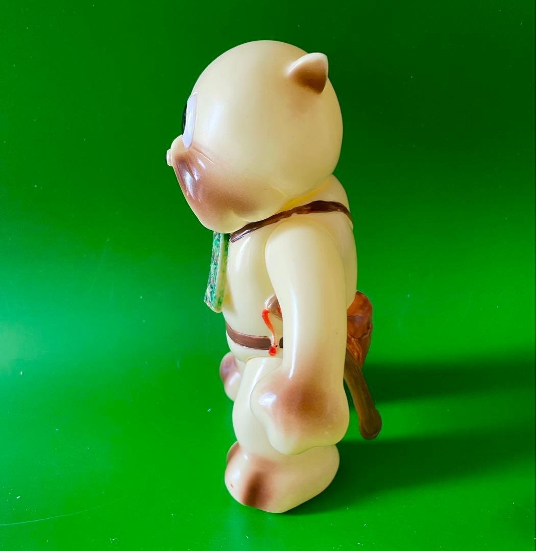 【珍品】当時物　マルザン　のらくろ ブル連隊長 ソフビ　1969年　田川水泡