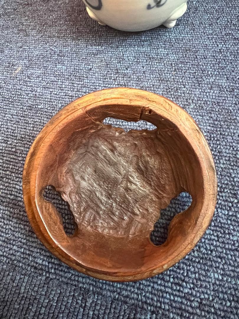 1138  中国　骨董　龍文香炉　時代物