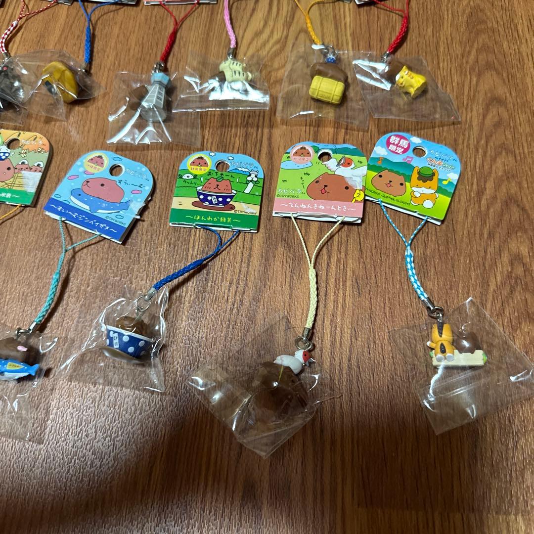全て新品　カピバラさん♡ご当地根付ストラップ　27個（くまモン/dr.イエロー）