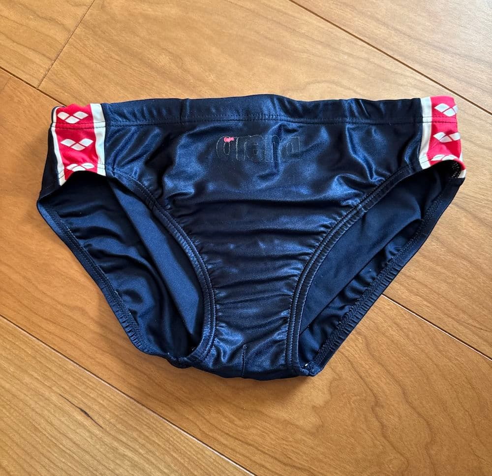 レア】arena NUX ニュークス ネイビー×レッド 光沢 Lサイズ 競パン