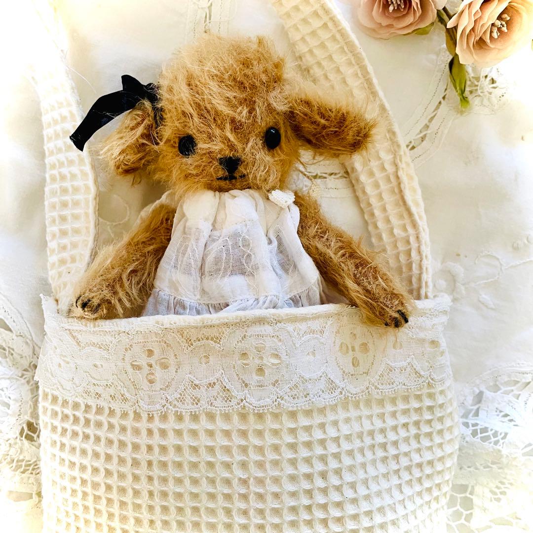 プードル好きさんのための一緒にお出かけバッグ付きテディプードル