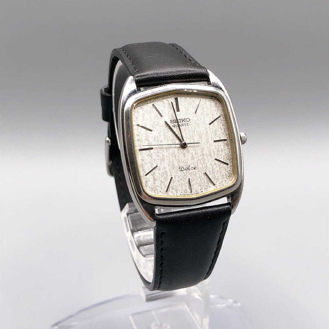 SEIKO Dolce クォーツ 腕時計 6030-5250 スクエア シルバー