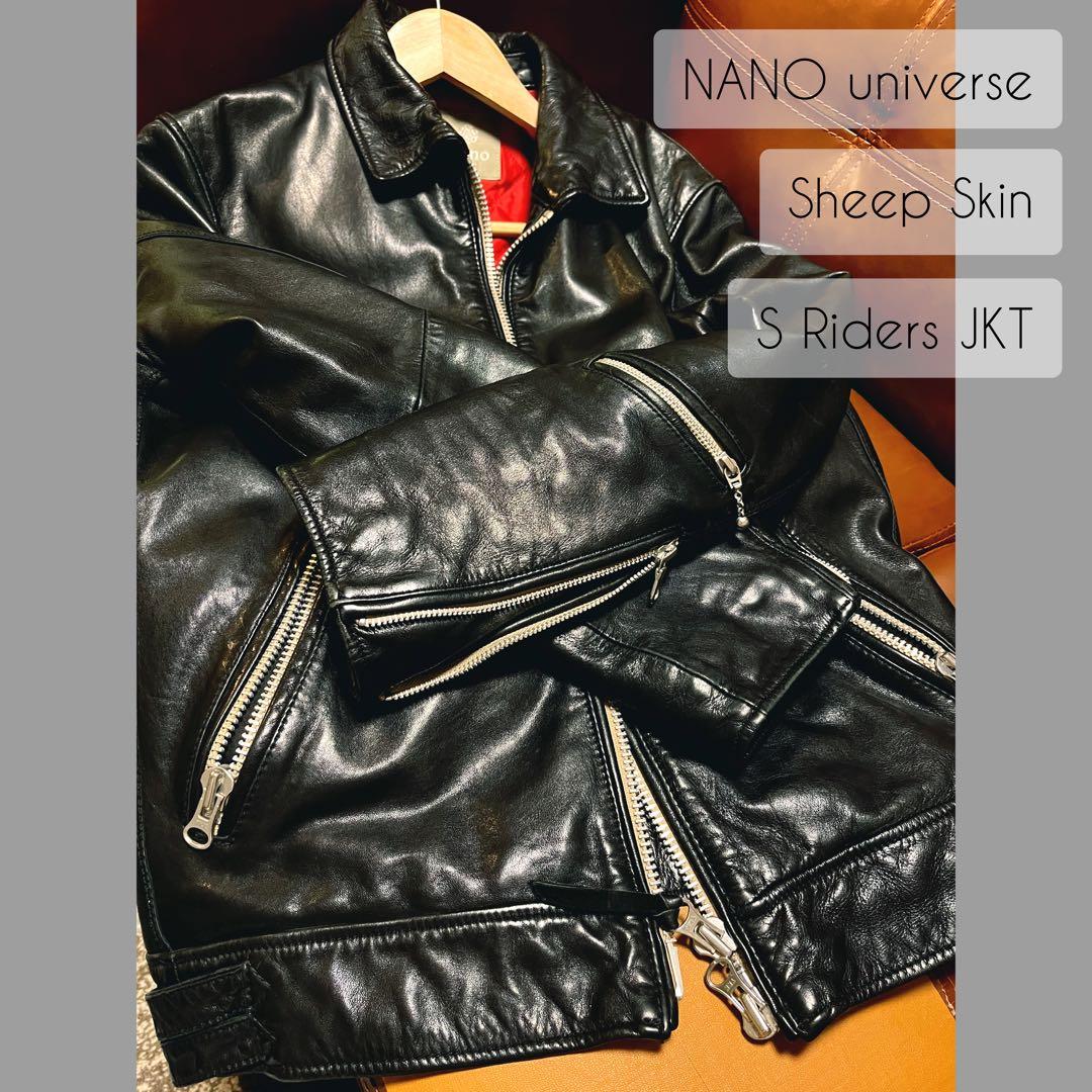 NANO UNIVERSE シープレザー シングルライダースナノユニバースM