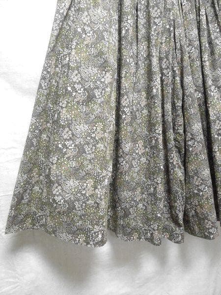 YAECA WRITE リバティ ELDERBERRY タックキュロットパンツ