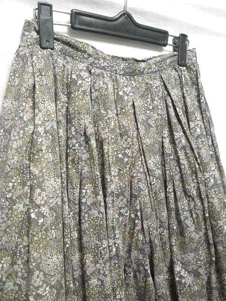 YAECA WRITE リバティ ELDERBERRY タックキュロットパンツ