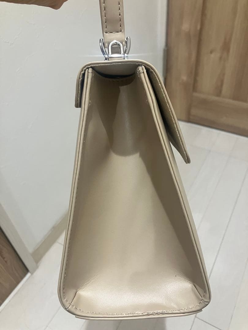 新品傳濱野2way ハンドバッグ ショルダーバッグ　ベージュ　フォーマルmimi