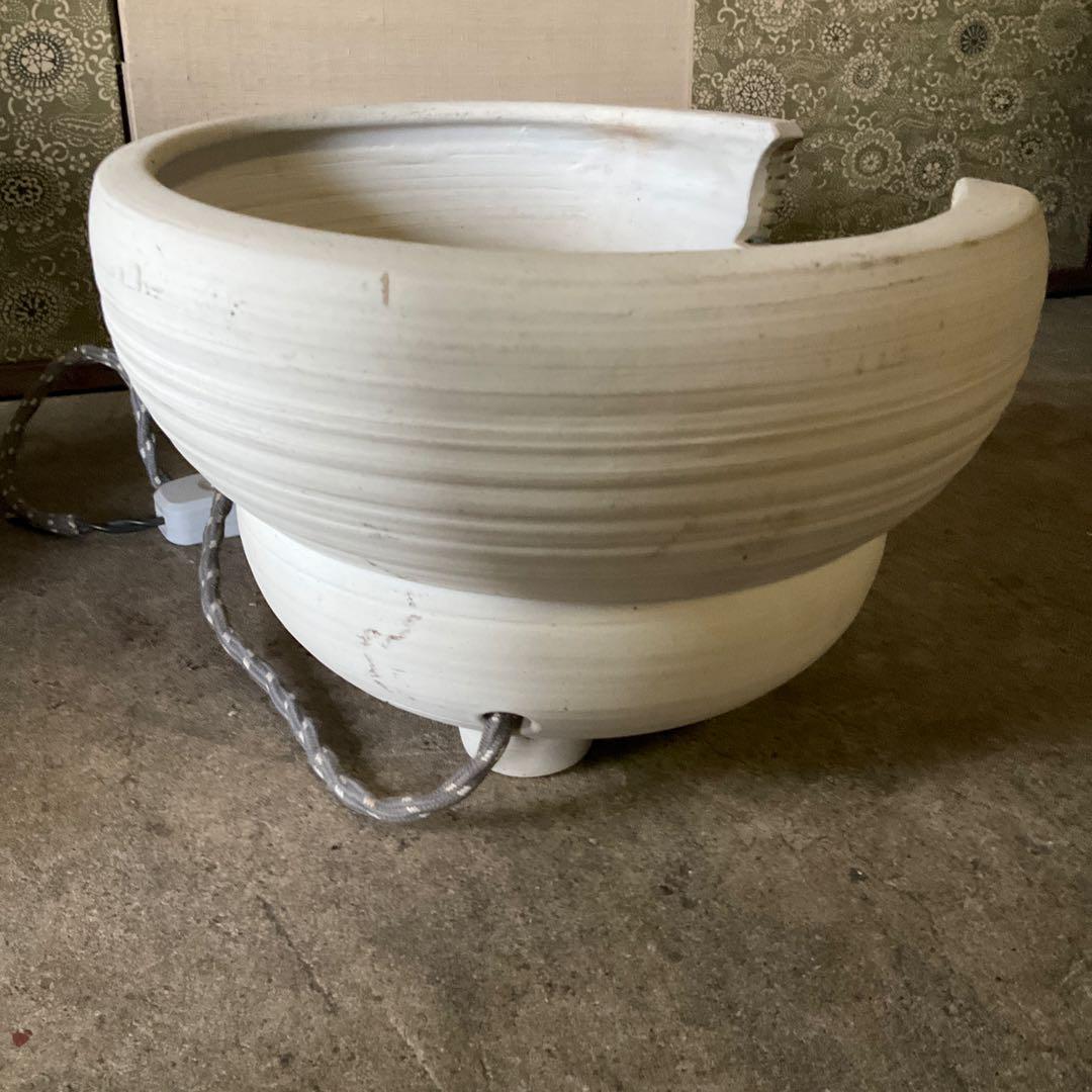 真形羽釜 釜師清光作 風炉 電熱器 創巧野々田