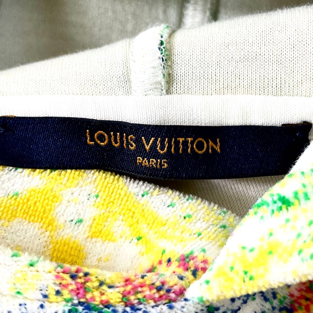 美品　ルイヴィトン　パステル　パーカー　メンズ　XLサイズ　大きいサイズ