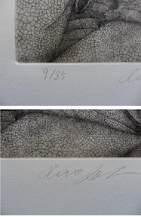 城景都2　銅版画　エディションナンバー　鉛筆サインあり　本物